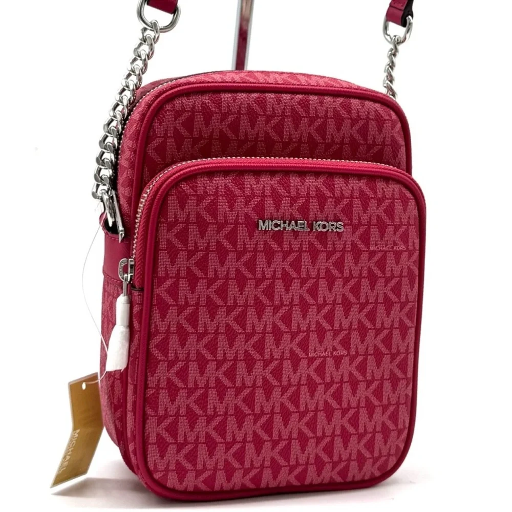Michael Kors Medium NS Chain Xbody Bag Dark Raspberry